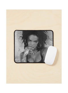 Magical Vibes Lauryn Hill Black And White Digital Paint Mouse Pad Multicolour