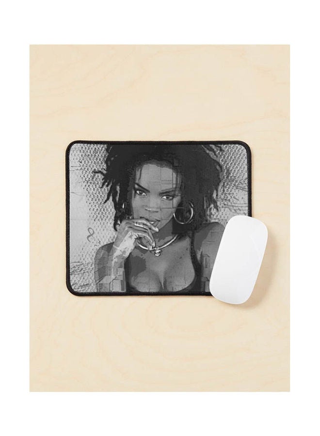 Generic - Magical Vibes Lauryn Hill Black And White Digital Paint Mouse Pad Multicolour - Image 1
