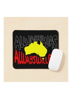 Authentic Aboriginal Art Always Was Always Will Be With Map Mouse Pad Multicolour