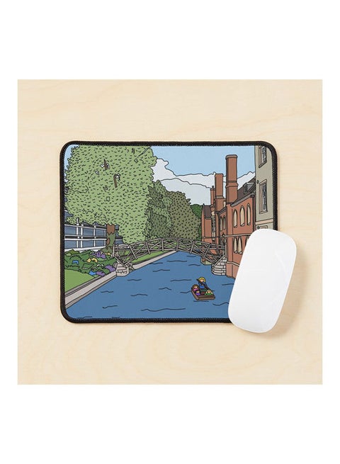 Queens College Cambridge Struggles Mouse Pad Multicolour