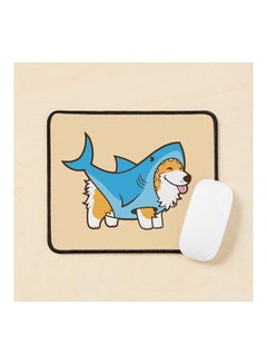 Corgi In A Shark Suit Mouse Pad Multicolour