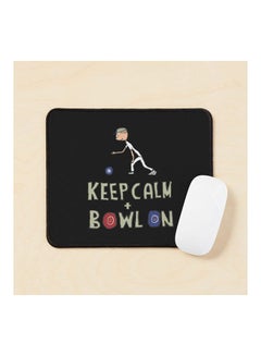 Keep Calm Bowls Mouse Pad Multicolour