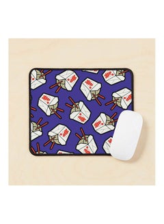 Take Out Noodles Box Pattern Mouse Pad Multicolour