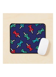 Map Tack Pattern Mouse Pad Multicolour