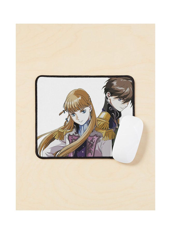 Heero And Relena Gundam Wing Mouse Pad Multicolour 