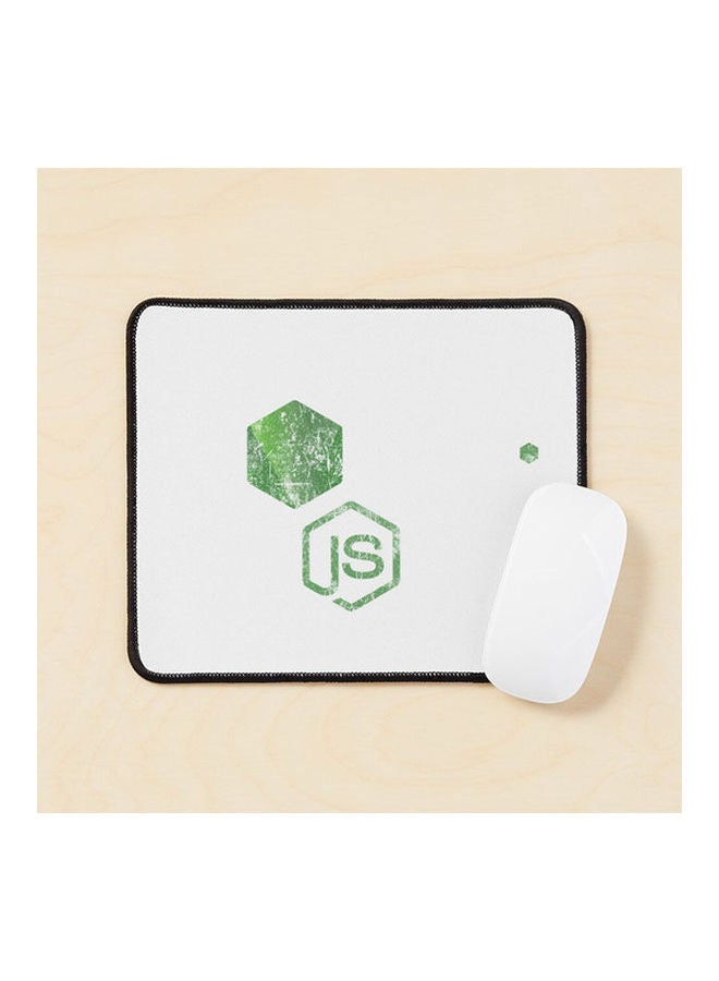 Vintage Distressed Nodejs Javascript Programmer Mouse Pad Multicolour