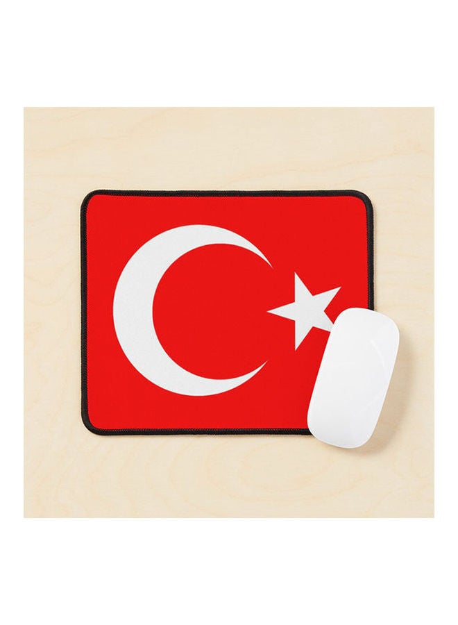 Turkey Turkish Flag Of Turkey Turkish Flag Crescent Moon Star Pure And Simple Mouse Pad Multicolour