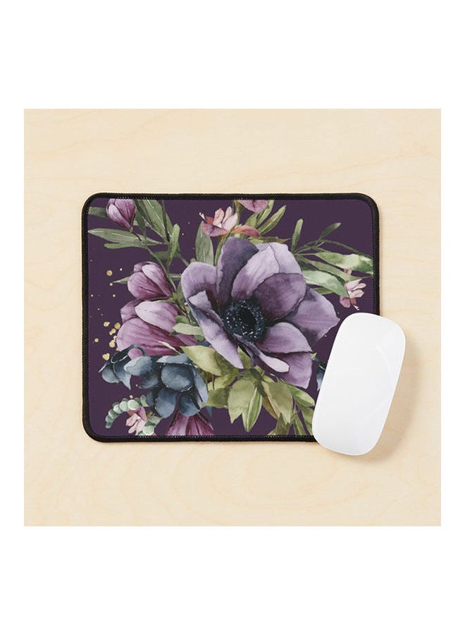 Flower Bouquet In Watercolor Mouse Pad Multicolour
