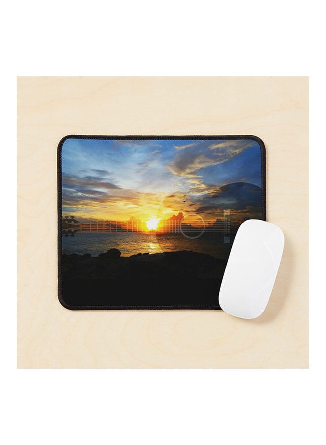 Guitar Sunset Guitars Mouse Pad Multicolour 