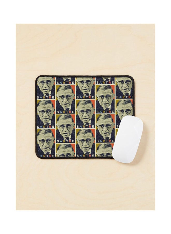 Jean Paul Sartre Mouse Pad Multicolour