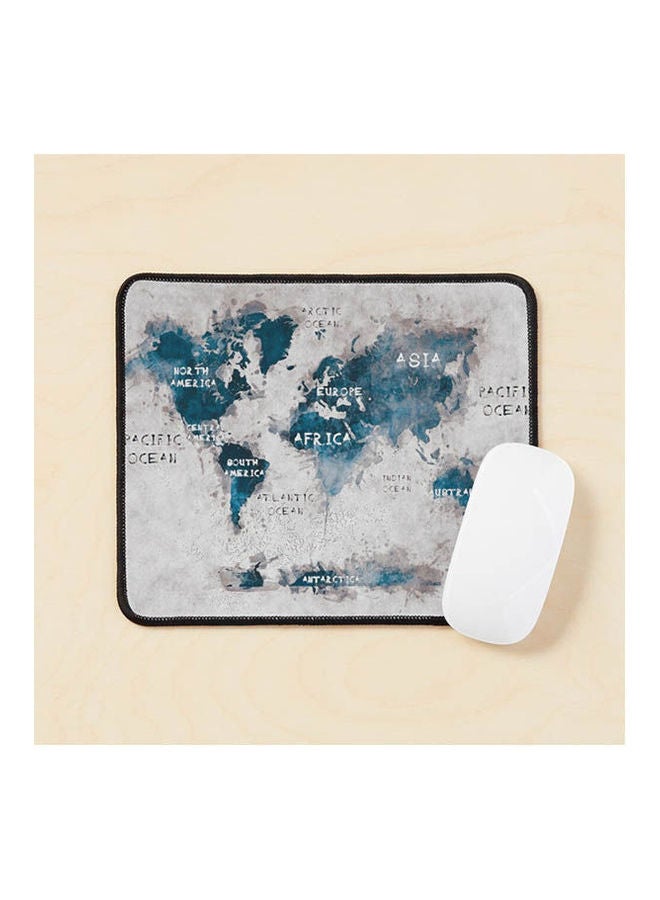 World Map 13 Mouse Pad Multicolour