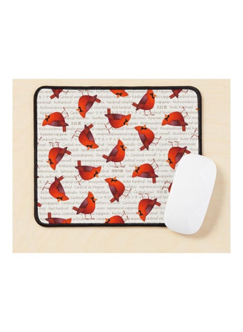 Masked Cardinalis Mouse Pad Multicolour