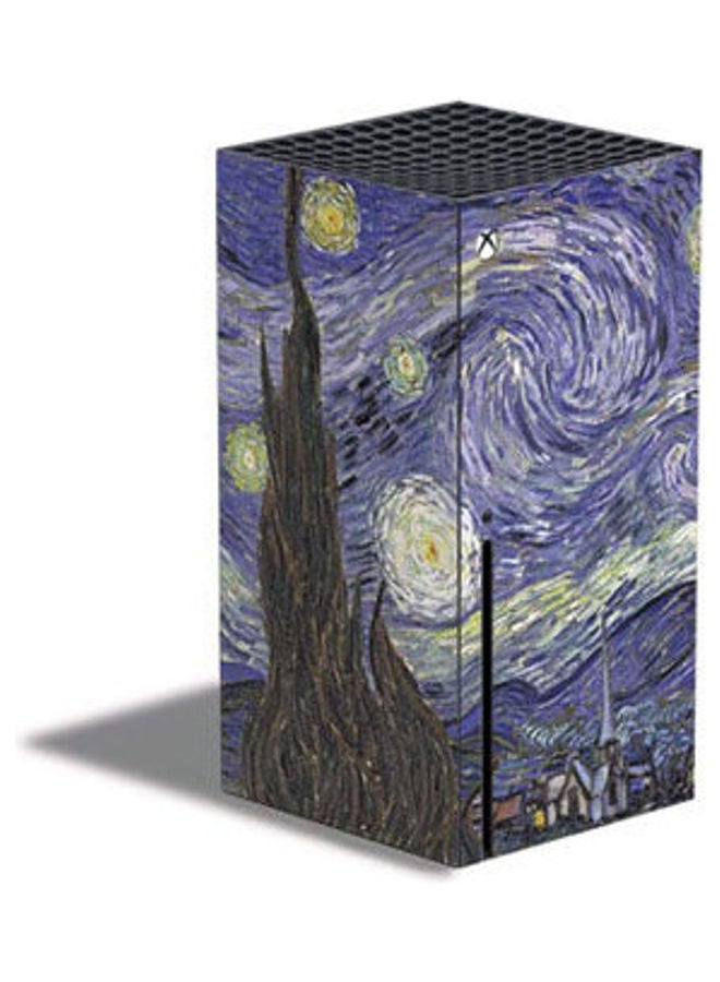 غطاء حماية بتصميم ليلة مليئة بالنجوم من فان جوخ لجهاز إكس بوكس سيريز X