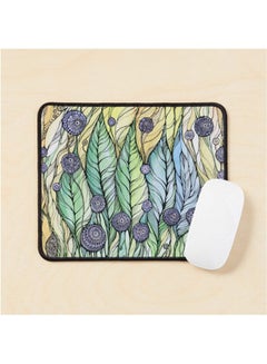 Dandelions Hand Draw Ink And Pen Watercolor On Textured Paper Mouse Pad Multicolour