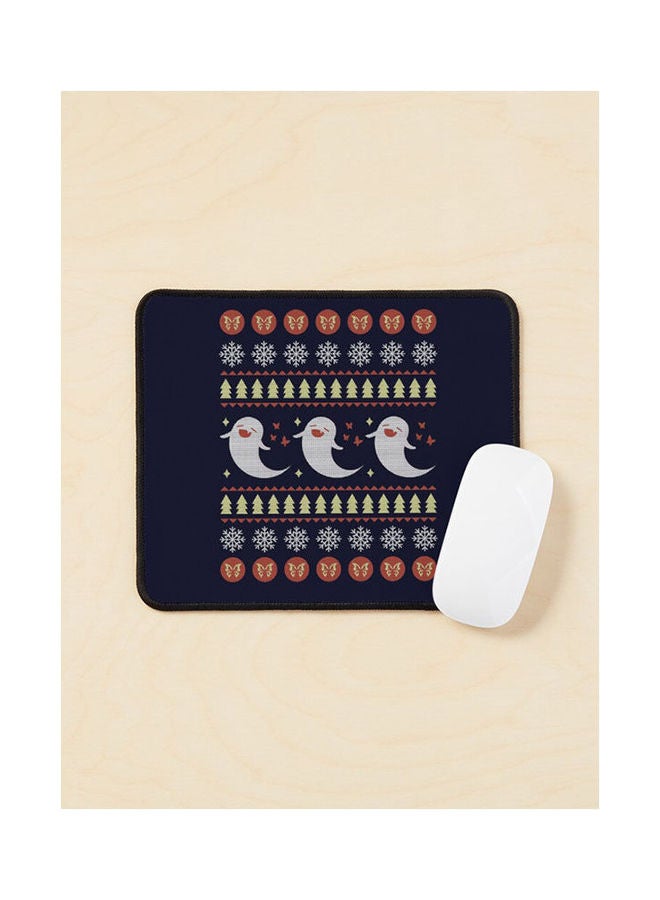 Generic Hu Tao Ugly Christmas Sweater Mouse Pad Multicolour 