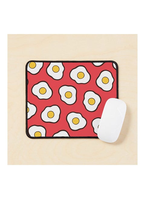 Fried Eggs Pattern Mouse Pad Multicolour