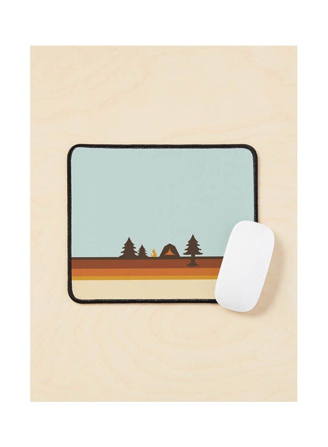 Generic Happy Camper Retro 70S Camping Mouse Pad Multicolour 