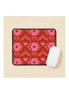 Generic Retro Kisses Orange Pink Mouse Pad Multicolour 