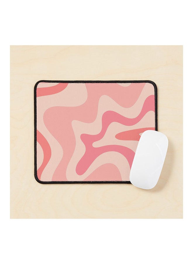 الرجعية السائل دوامة مجردة نمط مربع في لوحة الماوس نغمات أحمر الخدود