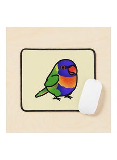 Chubby Rainbow Lorikeet Mouse Pad Multicolour