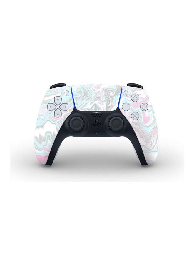 غطاء من الرخام بألوان الباستيل لذراع تحكم جهاز الألعاب بلايستيشن 5