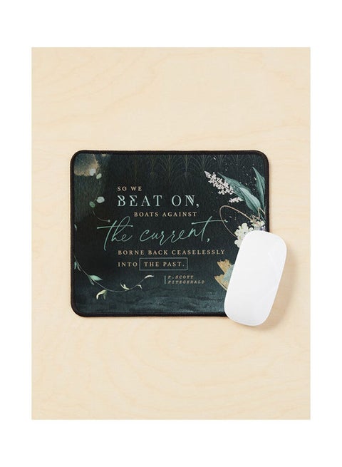 So We Beat On The Great Gatsby Mouse Pad Multicolour