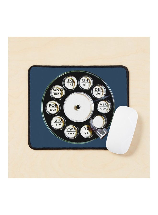 Vintage Rotary Dial Phone Retro Phone Mouse Pad Multicolour