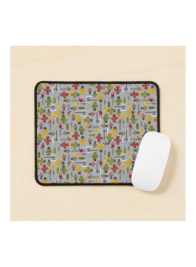 Monstruous Gardening Tools Mouse Pad Multicolour