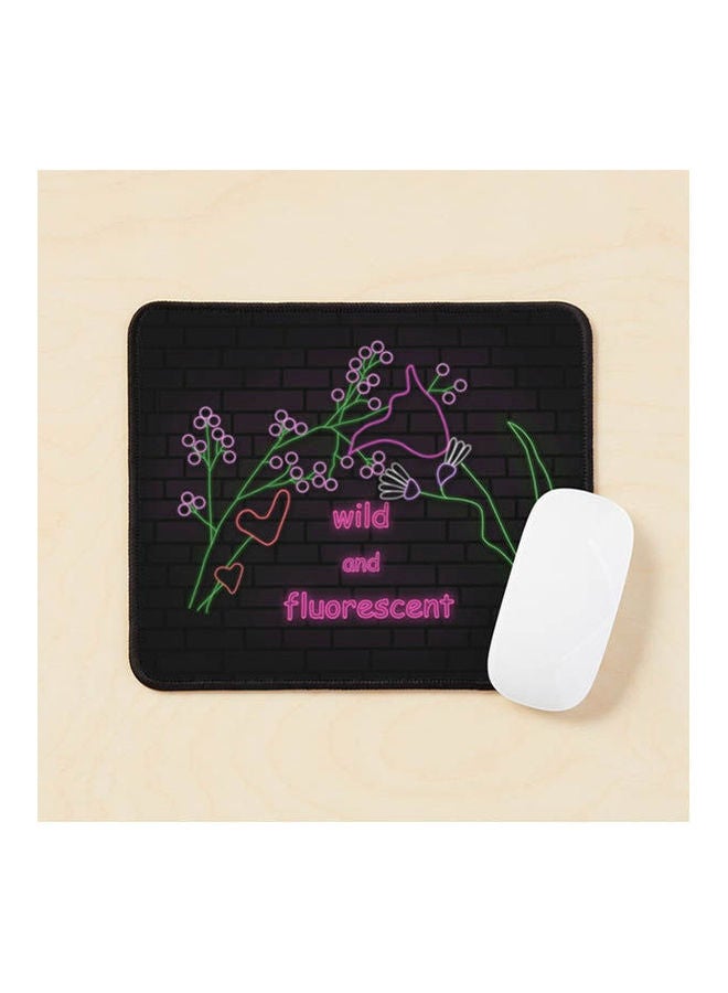 Generic Wild And Fluorescent Lorde Lyrics Mouse Pad Multicolour 