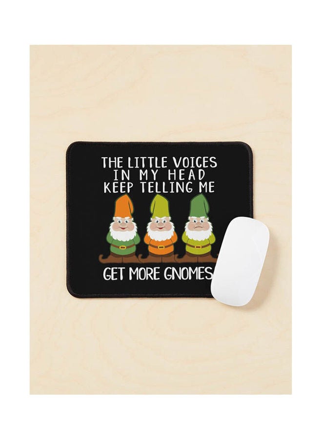 لوحة ماوس مطبوع عليها عبارة "The Littles Get More Gnomes Dark" متعددة الألوان 