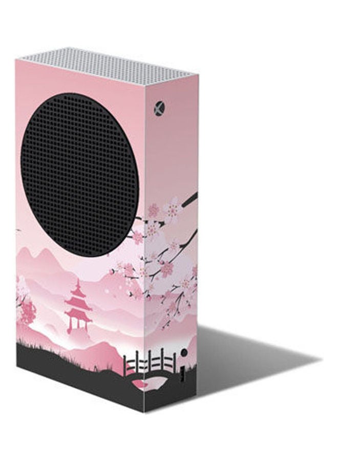 غطاء حماية بتصميم ساكورا بلون وردي لجهاز إكس بوكس سيريز S
