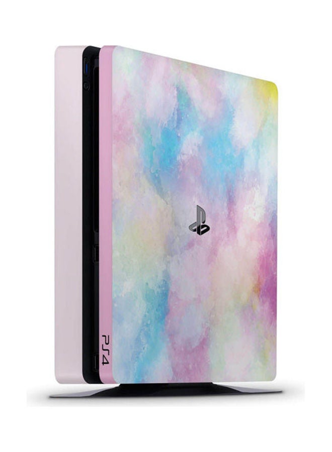 Cotton Candy Watercolor Skin For PlayStation 4 Slim
