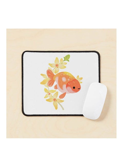 Ranchu And Forsythias 2 Mouse Pad Multicolour