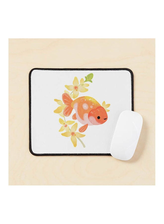 Ranchu And Forsythias 2 Mouse Pad Multicolour