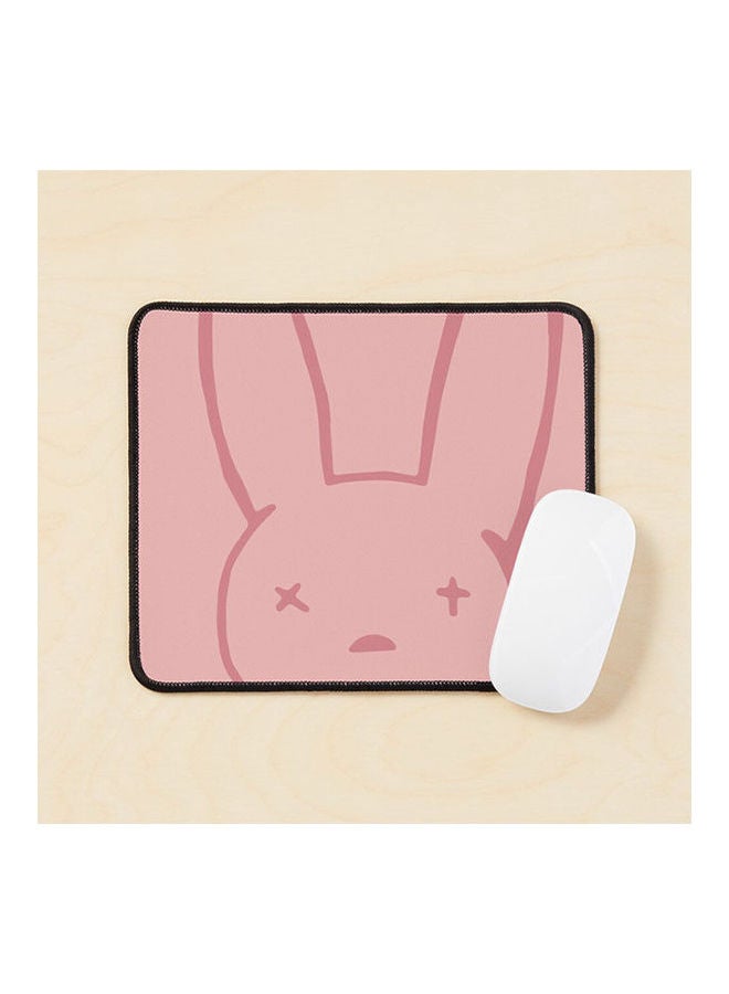 Pink Bunny Mouse Pad Multicolour 