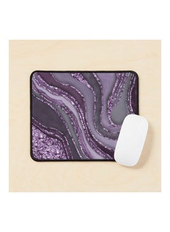 Generic Copy Of Rose Faux Gemstone Agate Texture Marbled Elegance And Luxury Mouse Pad Multicolour 