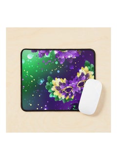 Background With Fluffy Masks Mardi Gras Mouse Pad Multicolour