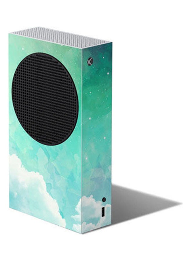 Green Sky Clouds Skin For Xbox Series S
