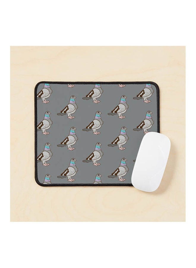 Pigeon Pattern Mouse Pad Multicolour