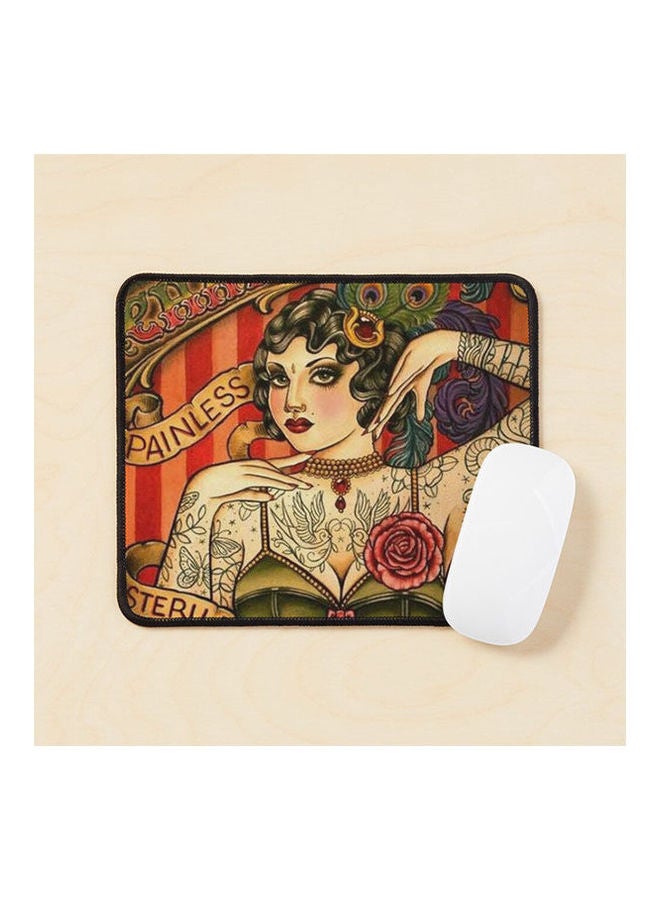 Chapel Tattoo Vintage Body Advertising Art Mouse Pad Multicolour 