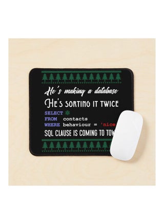 Funny Sql Programmer Database Christmas Admin Dba Mouse Pad Multicolour - v1643478196/N52503566A_1