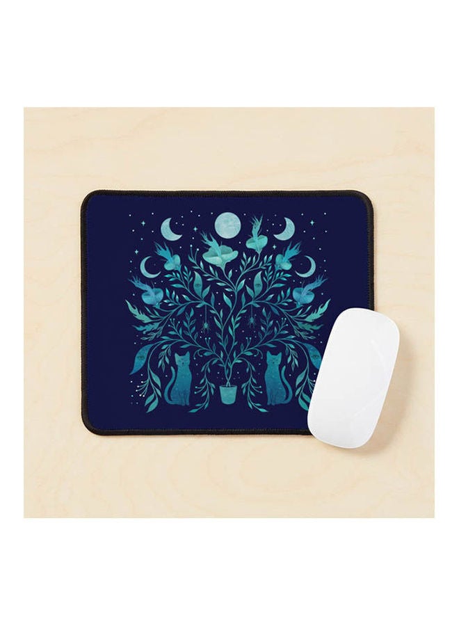 Mystical Potted Plant Mouse Pad Multicolour