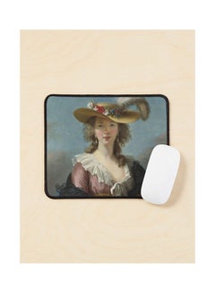 Self Portrait In A Straw Hat Mouse Pad Multicolour