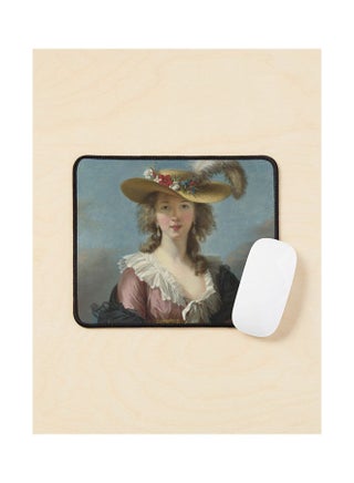 Self Portrait In A Straw Hat Mouse Pad Multicolour - v1643478366/N52506068A_1