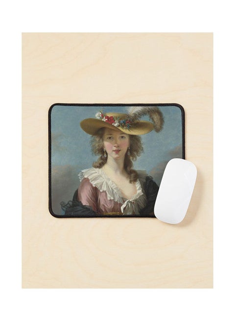 Self Portrait In A Straw Hat Mouse Pad Multicolour