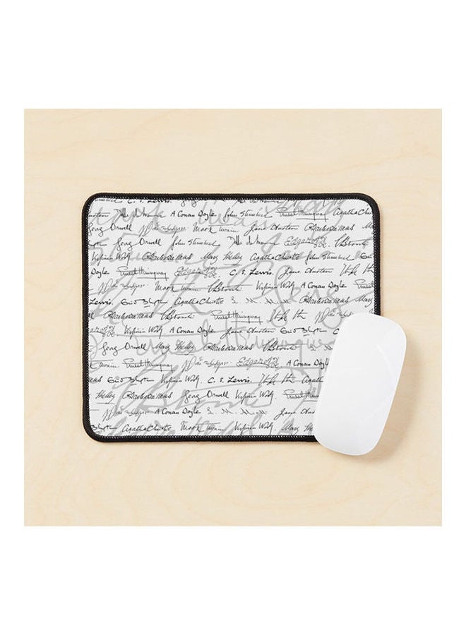 Literary Giants Pattern Ii Mouse Pad Multicolour