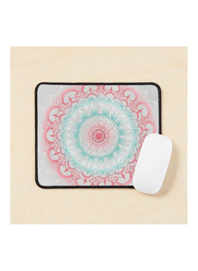 Generic - Teal And Coral Glow Medallion Mouse Pad Multicolour - Image 1