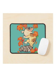 Fire Lily Gecko Mouse Pad Multicolour
