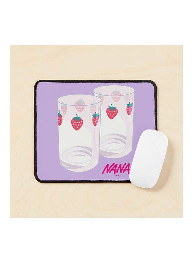 Generic Nana Strawberry Glasses Mouse Pad Multicolour 