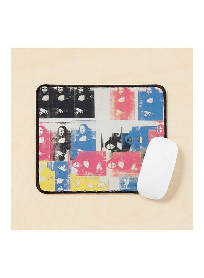 Colored Mona Lisa Andy Warhol Mouse Pad Multicolour 
